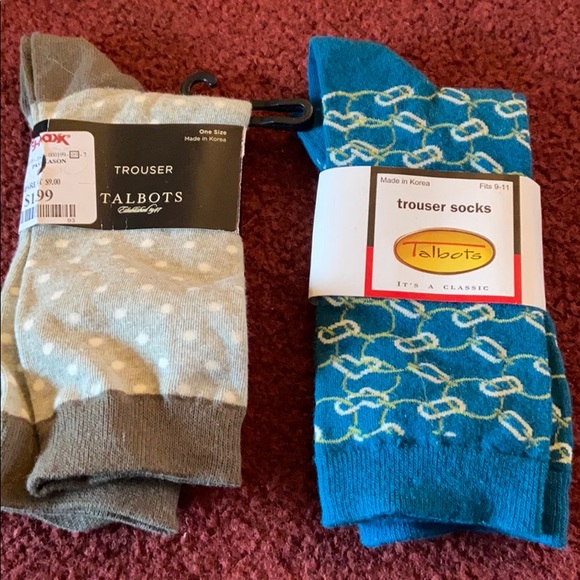 2 Talbots trouser socks brand new